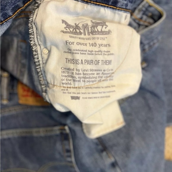 Levi's 505 Jeans Mens Size 42 X 30 Blue Regular Straight Flex Measures 40 X 29 - Picture 7 of 7